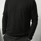 Men´s cashmere crew neck sweater jeans blue