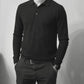 Men´s  cashmere silk button down sweater navy