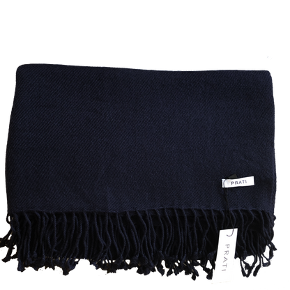 Cashmere scarf with fringes